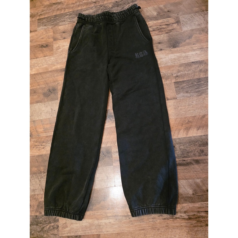 RtA Rafa Oversized Sweatpants Vintage Black Underworld Logo‎ Joggers Small NEW